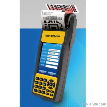 Handheld PDA with Barcode Scanner and Printer