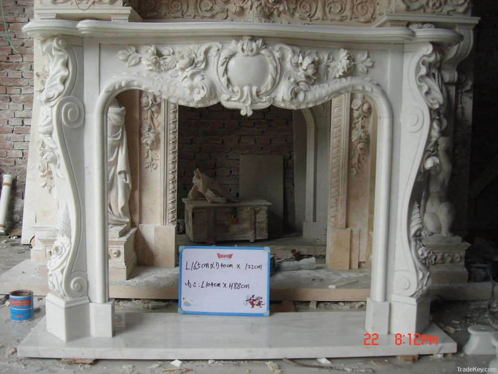 marble fireplace