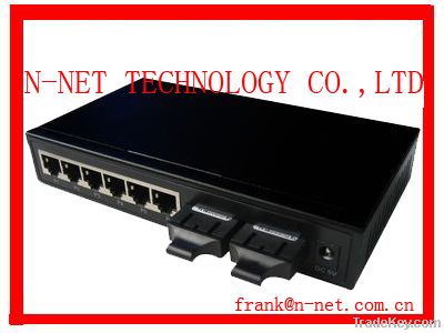 Managed Media Converter with 6 TP Ports