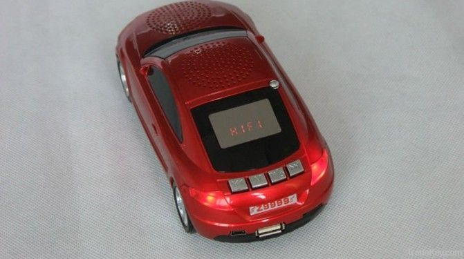 2012 Portable FM/USB/SD car speaker with led screen