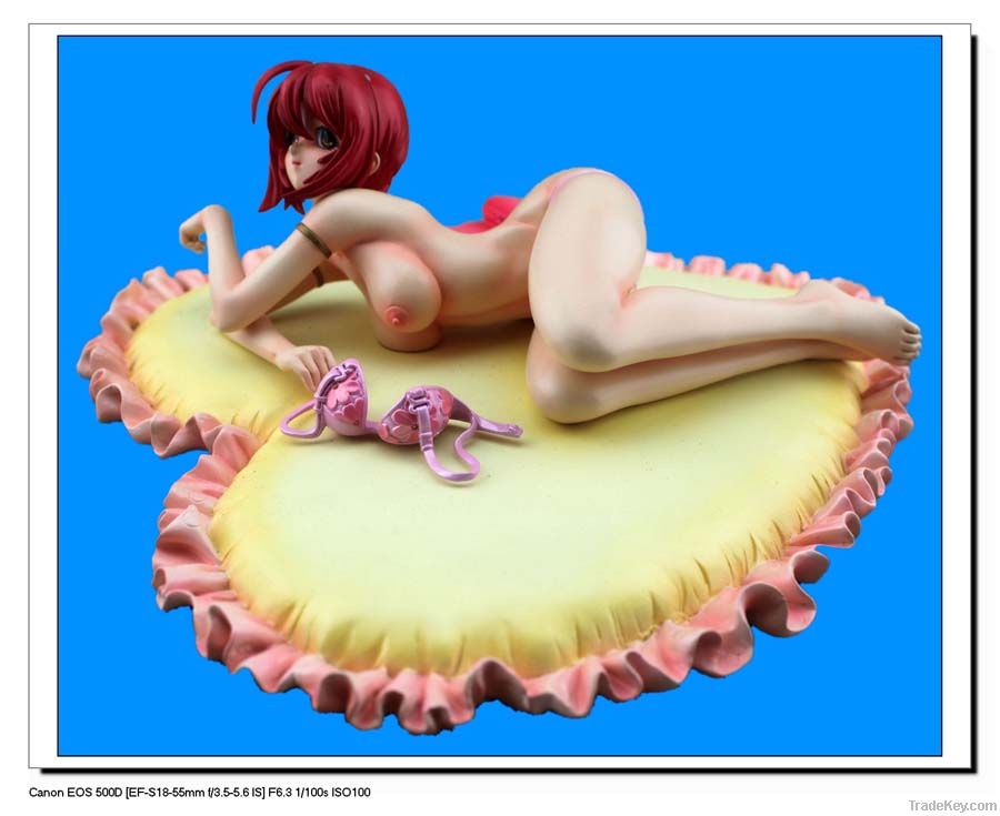 Sexy cartoon girl figurine