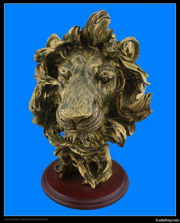 polyresin antique imitation animal head figurine