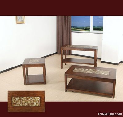 Hot Seller Mosaic with Wood Living Room Set