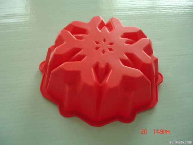 snowflake shape  cake mould