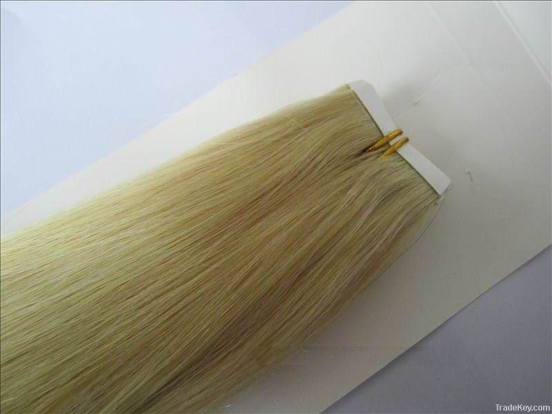 Human Hair Skin Weft, Remy Hair Extensions