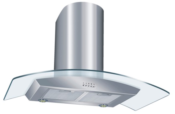 range hood glass