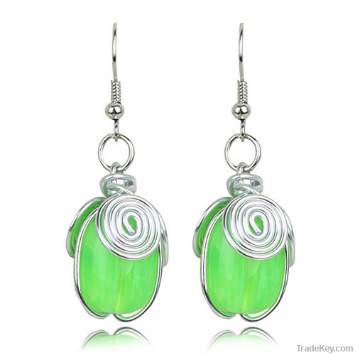 Hand-woven Resin Earrings