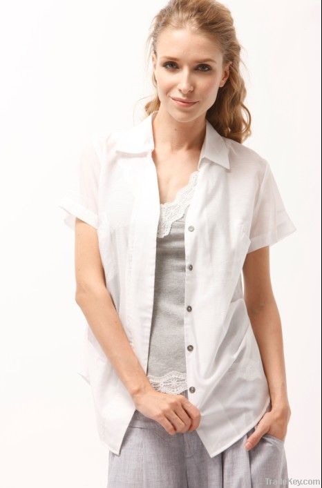 2012 Fashion Cotton Ladies Blouse