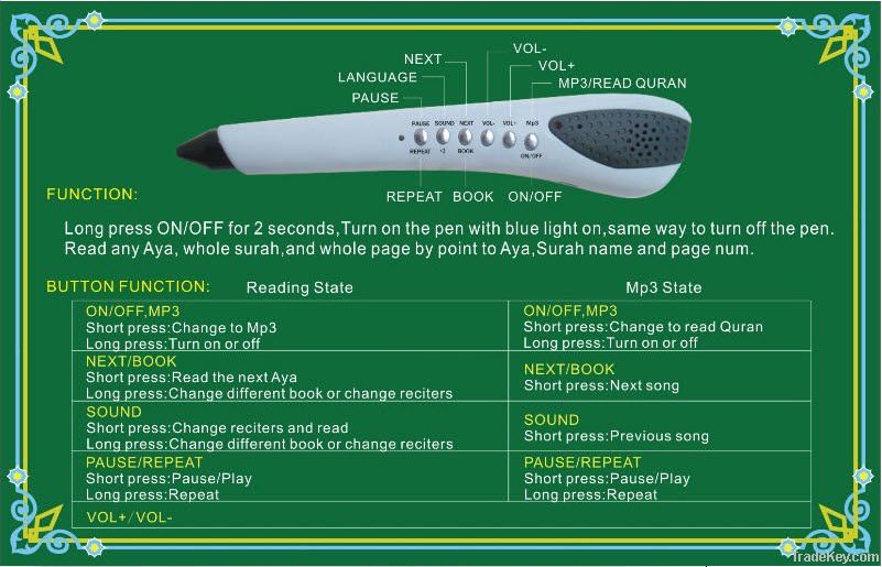 Quran reading pen