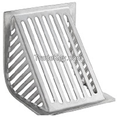 Aluminum Grate Scupper Parapet Side Roof Drain