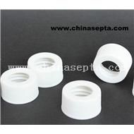 White Open Top PP Screw Cap For Agilent Vial