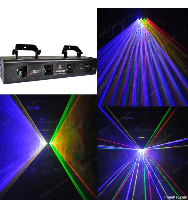 450mw RGBY  four head laser light