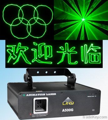 Green ILDA  Cartoon laser light show projector