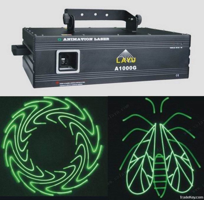 1W green ILDA carton laser light