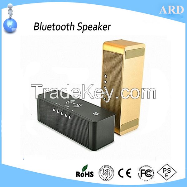 Popular Top Quality Metal QI Charger Wireless Stereo V3.0 Mini Bluetooth Speaker