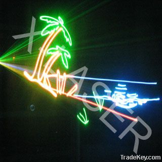 1W RGB full color Animation laser light