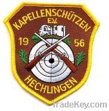 OEM school emblem woven Embroidery patch