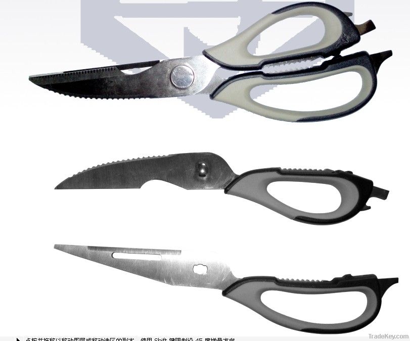 Removable multi-purpose scissors