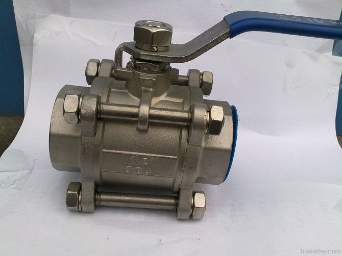 3PC Stainless Steel Female Threaded Ball Valve