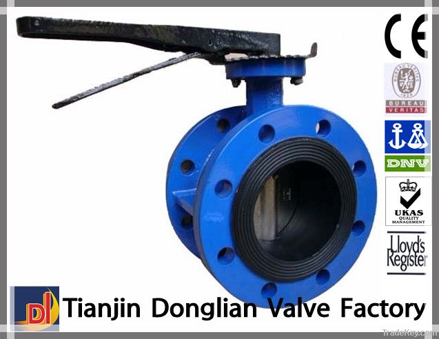 double flange butterfly valve