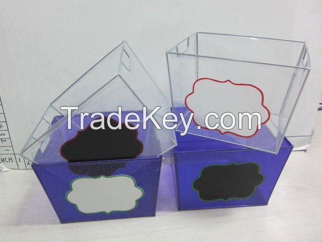 New PVC Basket/Chalk Board/Glitter PVC Basket/Storage box