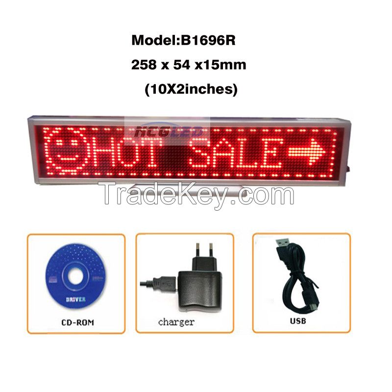 (Direct Manufacturer)LED desk board, led moving sign, led mini display