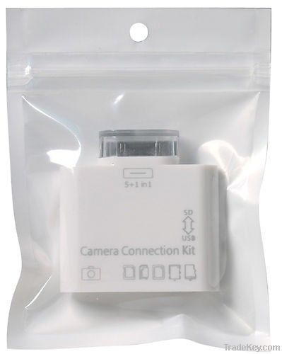 [ 100 Pcs / Lot ] 5in1 USB Camera Connection Kit SD TF Card Reader Ada