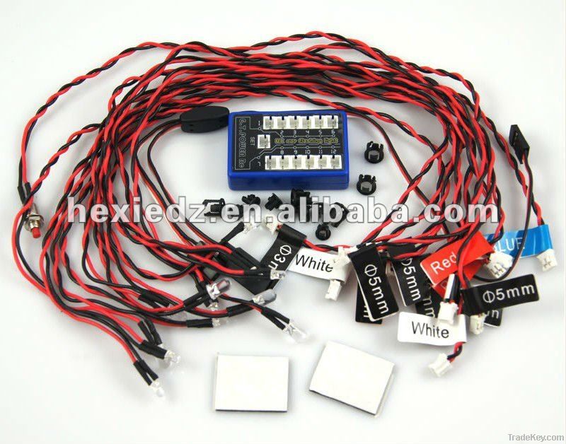 12-LED Flashing Light System for RC Car