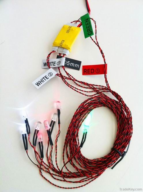 RC Simulated LED Lighting System [Used for Helicopters and Aeroplanes]