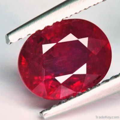 GRS Certified 2.04 Ct Burmese Ruby