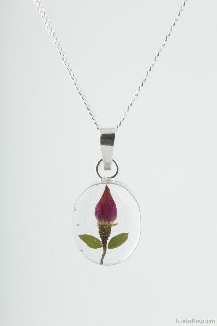 Sterling Silver Jewellery with 'Real Flowers'