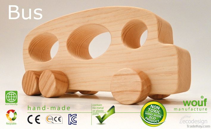 Bus wooden toy