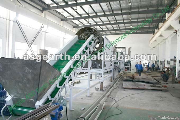 Plastic bottle recycling line