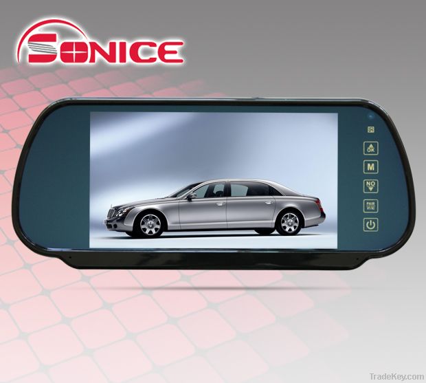 7inch car TFT LCD Rearview Mointor with Touch Key