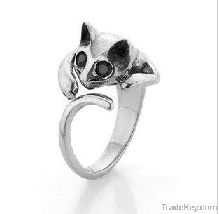 Siver Cat Ring