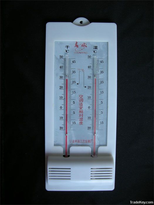 Integral hygrometer &amp; thermometer for air-condition