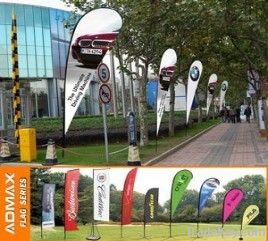 Outdoor polyster beach flags