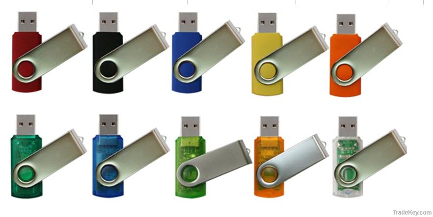 Swivel usb flash drives 1gb to 32gb, OEM engrave or print logo