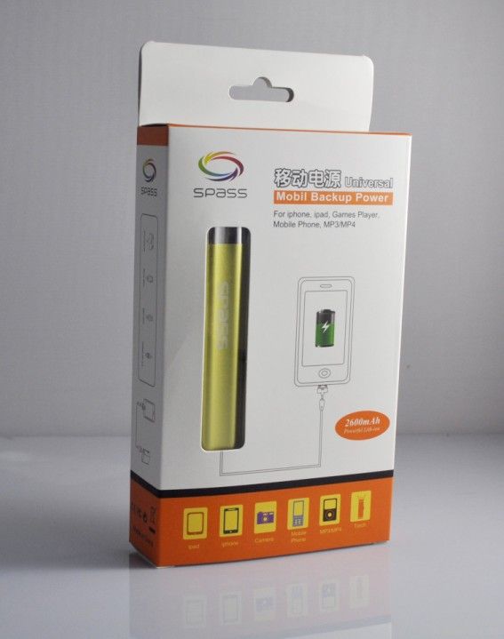 TG-S2 mobile power bank 1 usb outputs 2000-2600mAh