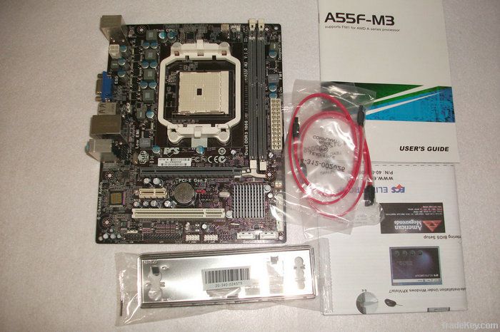 NEW condition for ECS motherboard A55F-M3 Scoket FM1 MD A55 FCH DDR3