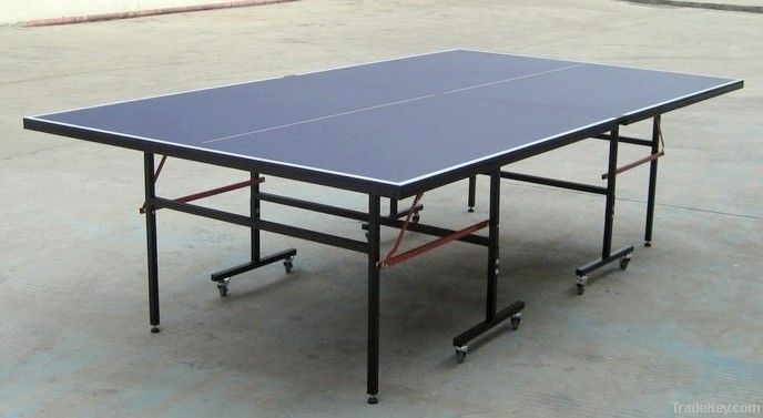 folding table tennis table as-501 square leg 2&#039;&#039; wheels