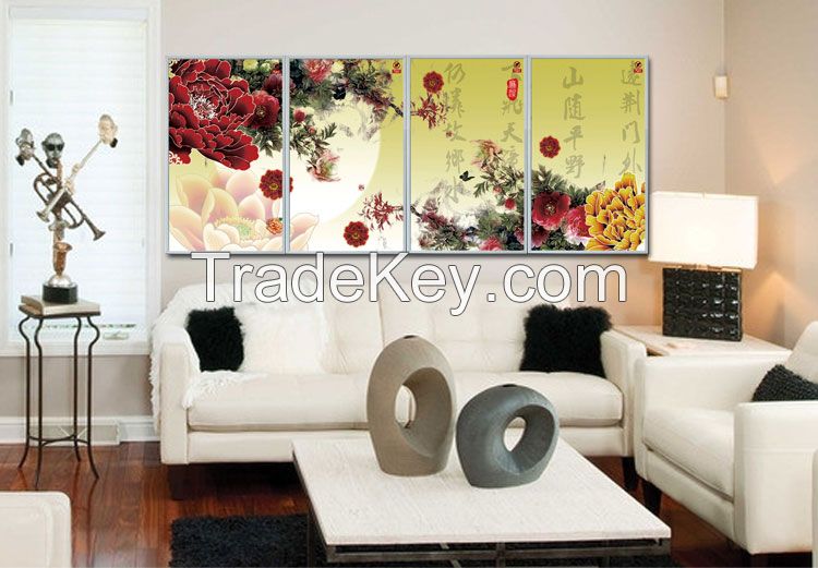 wall picture electricity heater,energy-saving far infrared carbon crystal heating panels