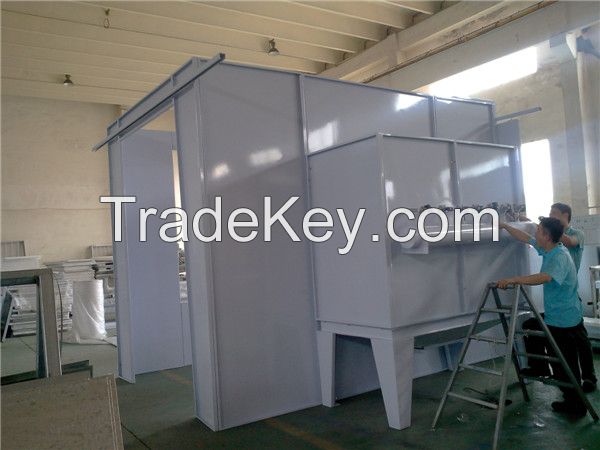 customer design powder coating booth for metal parts