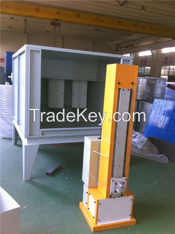 powder coating booth for metal parts