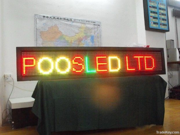 Poos P12 tri-color led sign SD-P12-1-R