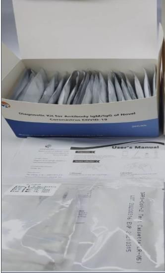 Diagnostic Kit for Antibody IgM/IgG of Novel Coronavirus COVID-19