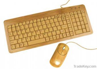 Bamboo keyboard and mouse set