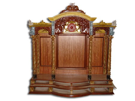 Teak wood Hand Carved Temple