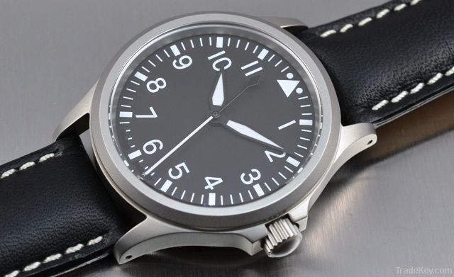 pilot watches men watches real leather strap watches hot selling watch