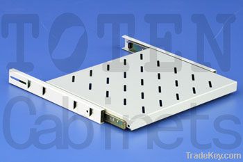 Fixed Shelf, Sliding Shelf, keyboard panel, cooling fans